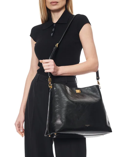 Dolce&Gabbana Сумка Vittoria Large з телячої шкіри - Артикул: BB7942-AZ000