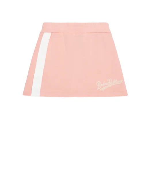 Dolce&Gabbana Детская флисовая юбка с принтом - Артикул: L5JIC1-G7PWH-S