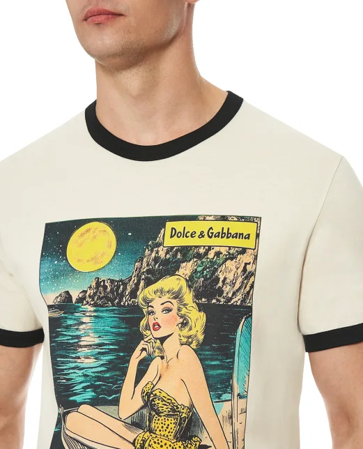 Dolce&Gabbana Футболка з принтом - Артикул: G8PV1T-G7PHF