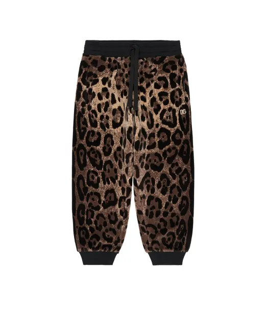 Dolce&Gabbana Дитячі джогери в анімалістичний принт (костюм) - Артикул: L5JPD7-FJ7D5-B
