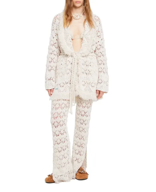 Alanui Кардиган с ажурной вязкой - Артикул: LWHB064R26KNI024OFOF