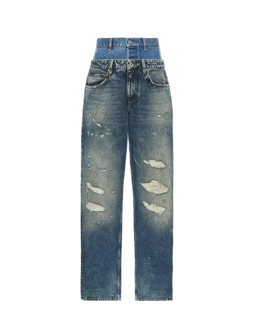 Dolce&Gabbana Джинси з подвійною талією - Артикул: FTDGSD-G8OH5