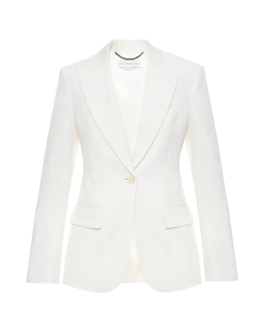 Stella McCartney Блейзер однобортный из шерсти - Артикул: 6501373HU707
