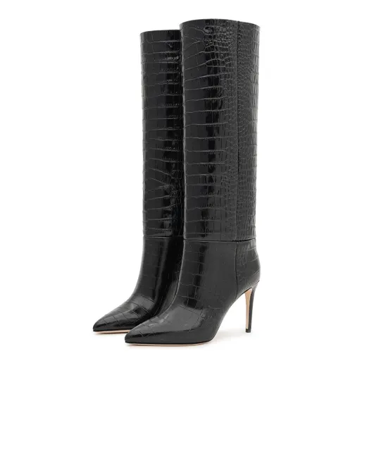 Paris Texas Чоботи на шпильці з крокодиловим ефектом - Артикул: PX548-XCOCO