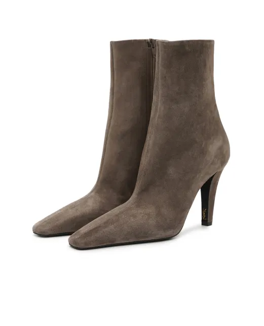 Saint Laurent Ботильйони JILL з телячої замші - Артикул: 806674-27DAB