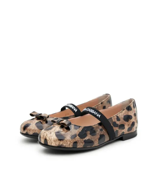 Dolce&Gabbana Балетки з блискучої телячої шкіри - Артикул: D11294-AM568-M