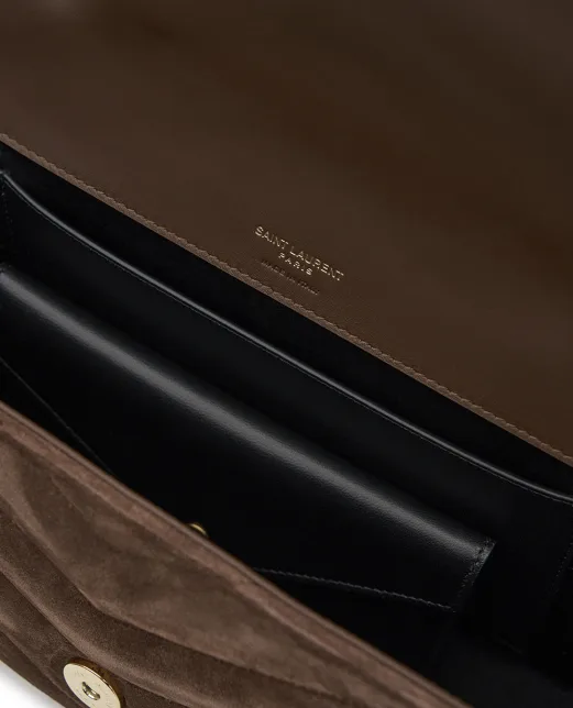 Saint Laurent Сумка LOULOU Medium з телячої замші - Артикул: 801439-AAEY6