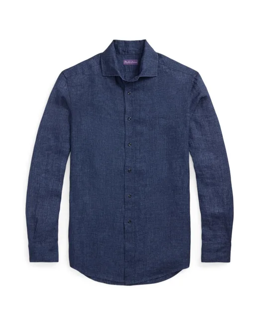 Ralph Lauren Purple Label Льняная рубашка - Артикул: 790964234001