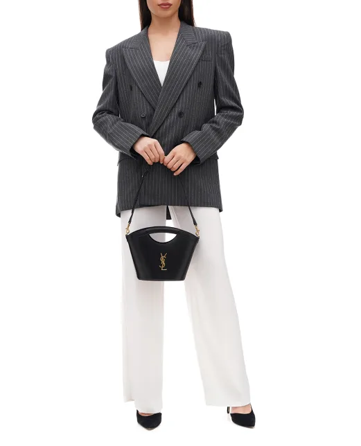 Saint Laurent Кожаная сумка Celia Mini - Артикул: 791069-0U90W