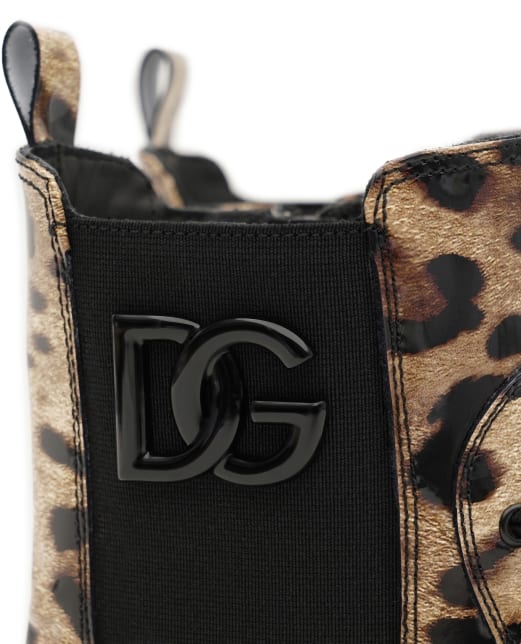 Dolce&Gabbana Детские ботинки из глянцевой кожи - Артикул: D11360-AM568-L