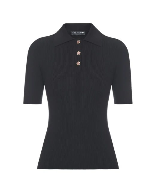 Dolce&Gabbana Поло в рубчик - Артикул: FXZ16Z-JFMHG