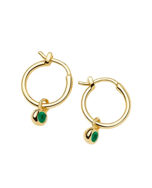 Missoma Сережки-кільця з мініатюрними підвісками - Артикул: BSH-G-E2-GX