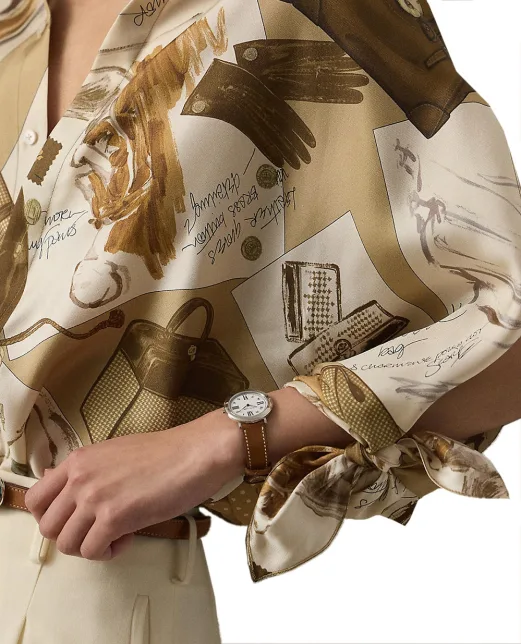 Ralph Lauren Collection Блуза з шовку з принтом Karen Diary - Артикул: 290P00352001