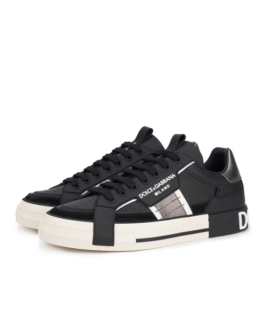 Dolce&Gabbana Кожаные сникеры Portofino - Артикул: CS1863-AO223