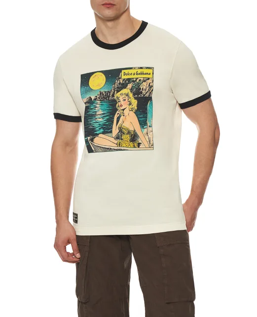 Dolce&Gabbana Футболка з принтом - Артикул: G8PV1T-G7PHF