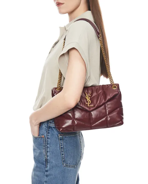 Saint Laurent Сумка LOULOU PUFFER small з телячої шкіри - Артикул: 577476-AAFE1