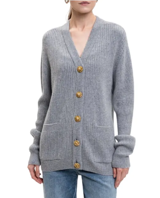 Balmain Кардиган из кашемира и шерсти - Артикул: FF0KO003KJ17