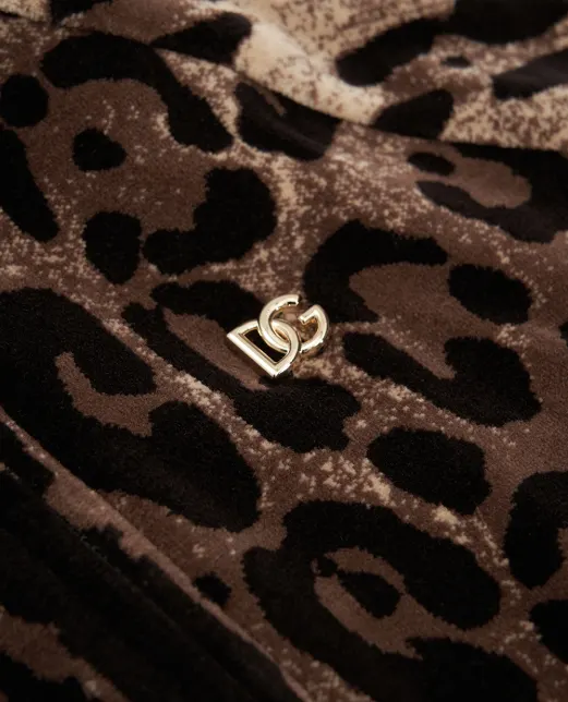 Dolce&Gabbana Дитяча толстовка з леопардовим принтом (костюм) - Артикул: L5JWBB-FJ7D5-B