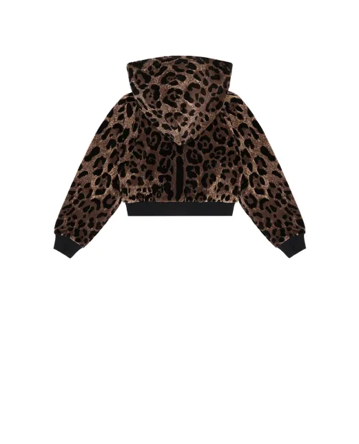 Dolce&Gabbana Дитяча толстовка з леопардовим принтом (костюм) - Артикул: L5JWBB-FJ7D5-B