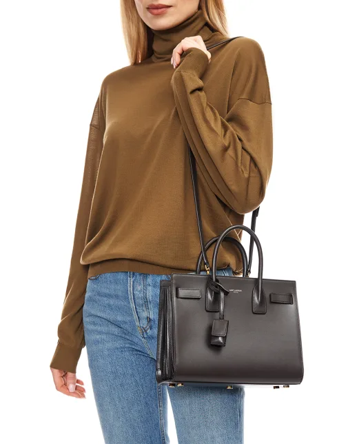 Saint Laurent Сумка Sac De Jour baby из телячьей кожи - Артикул: 421863-02G9W