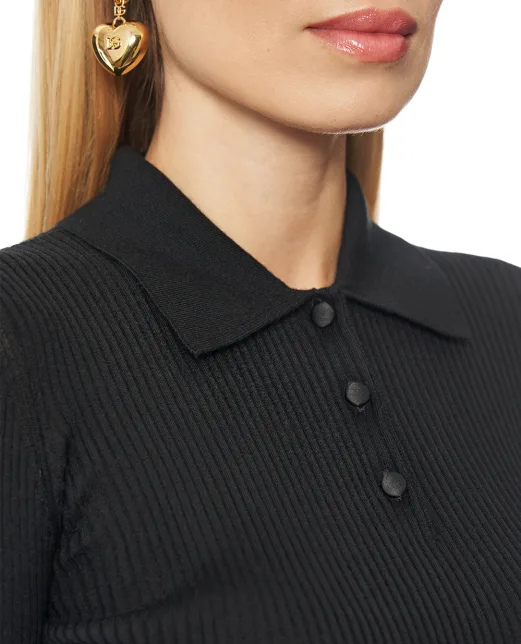 Dolce&Gabbana Рубашка-поло из кашемира - Артикул: FXZ27T-JBW0G
