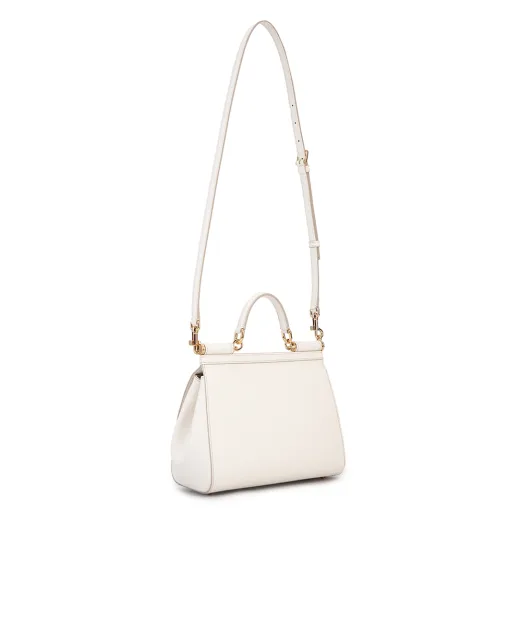 Dolce&Gabbana Кожаная сумка Sicily Large - Артикул: BB6002-B1001
