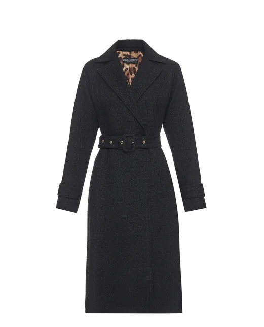 Dolce&Gabbana Тренч із твіда-вовни - Артикул: F0W3GT-HUMUA