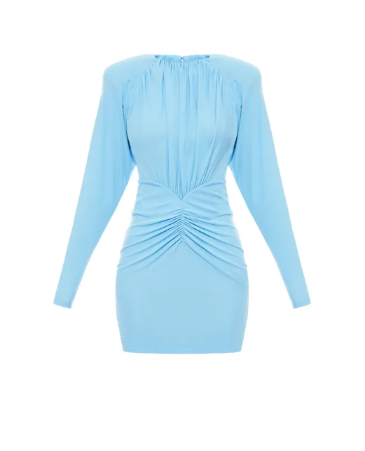 Stella McCartney Платье плиссированное с длинными рукавами - Артикул: 6A06393GU301