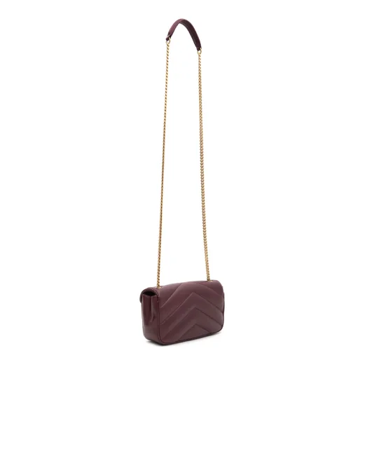 Saint Laurent Сумка зі шкіри Loulou Mini - Артикул: 821749-AAEAX