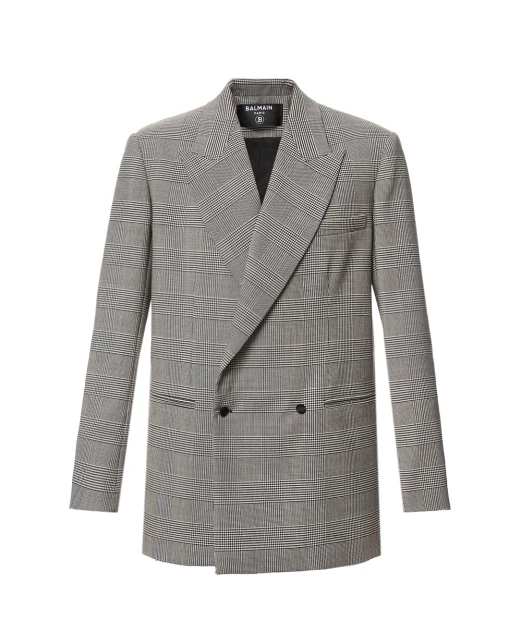 Balmain Жакет із жакарду Принц Уельський - Артикул: GF1SI660WD31