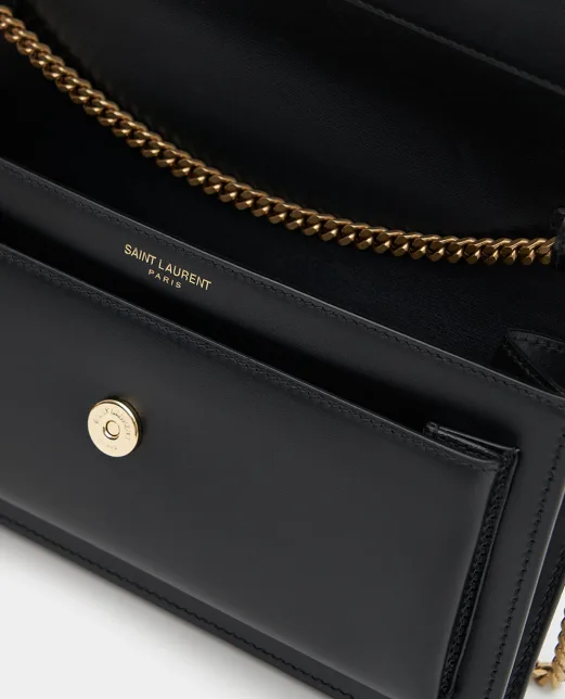 Saint Laurent Кожаный клатч Sunset - Артикул: 810997-0SX0W