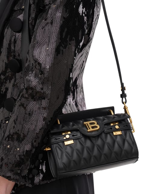 Balmain Шкіряна сумка B-Buzz 19 - Артикул: EN1AE742LHLB