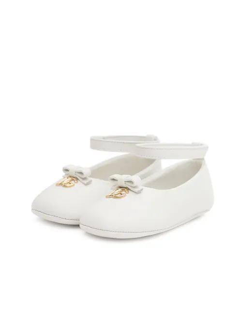 Dolce&Gabbana Балетки для новонароджених зі шкіри наппа - Артикул: DK0065-AB793