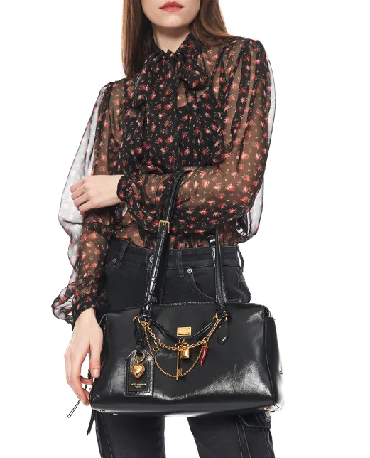 Dolce&Gabbana Сумка Vittoria Medium з телячої шкіри - Артикул: BB7844-A0070