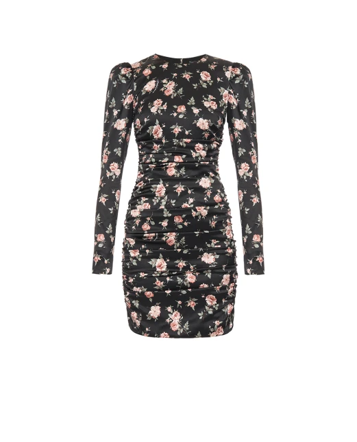 Dolce&Gabbana Платье с принтом из шёлка - Артикул: F60G3T-FSA8H