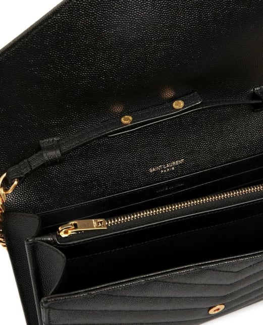 Saint Laurent Кожаная сумка Cassandre Chain Wallet - Артикул: 377828-BOW01