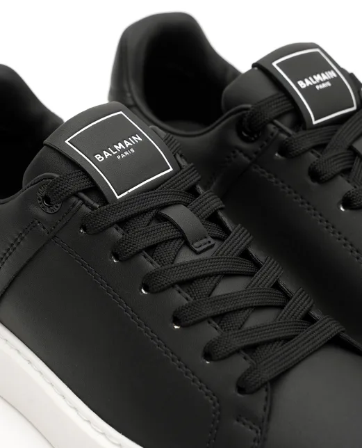 Balmain Кросівки B-Court із телячої шкіри - Артикул: GN1VI690LVTR
