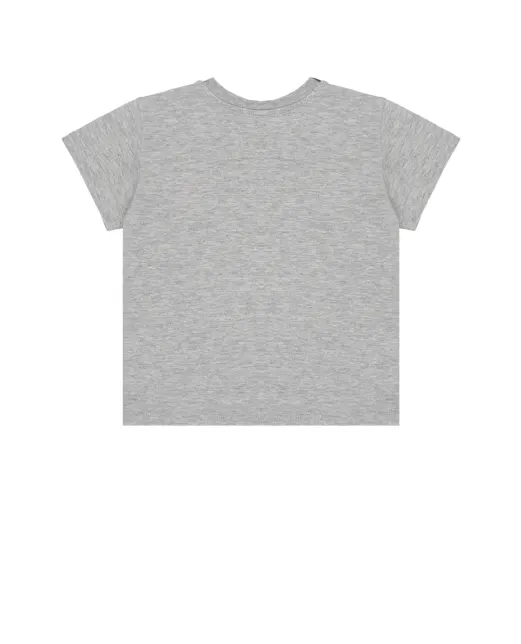 Dolce&Gabbana Детская футболка с вышивкой логотипа - Артикул: L1JTEY-G7PVA