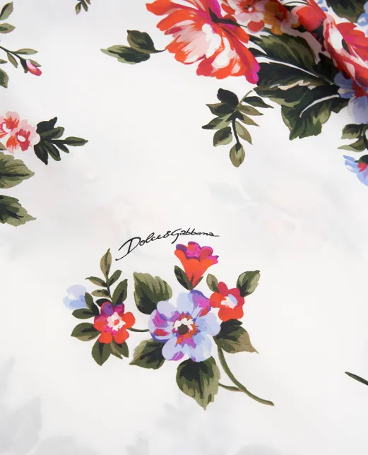 Dolce&Gabbana Детское платье с цветочным принтом - Артикул: L54DQ3-HS5UU-S