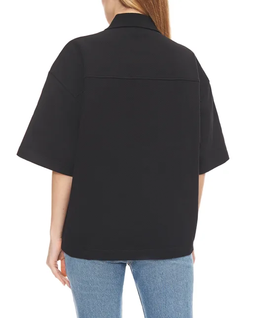 Saint Laurent Поло із вишивкою CASSANDRE - Артикул: 848941-Y38BN