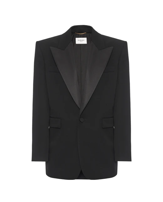 Saint Laurent Жакет-смокінг - Артикул: 824182-Y7E63