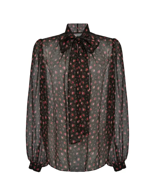 Dolce&Gabbana Блуза с принтом из шёлка - Артикул: F7BJ2T-IS10I