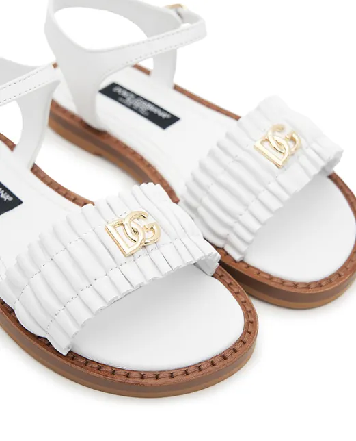 Dolce&Gabbana Детские босоножки из кожи ягненка - Артикул: D11372-A1850-M