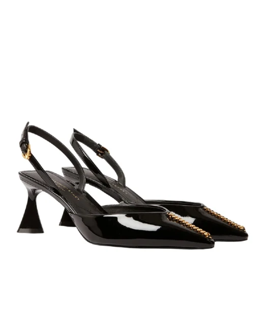 Stella McCartney Туфли-слингбэки Elsa лакированные - Артикул: 810604AP0AP0