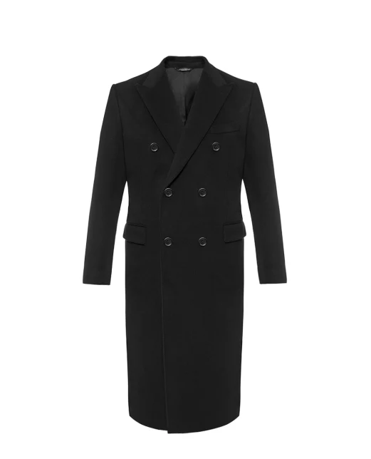 Dolce&Gabbana Пальто двобортне з вовни та кашеміру - Артикул: G052ZT-FU3QZ