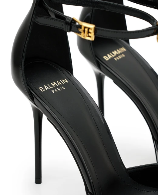 Balmain Шкіряні лаковані туфлі Sync - Артикул: FN1UA152LPAT