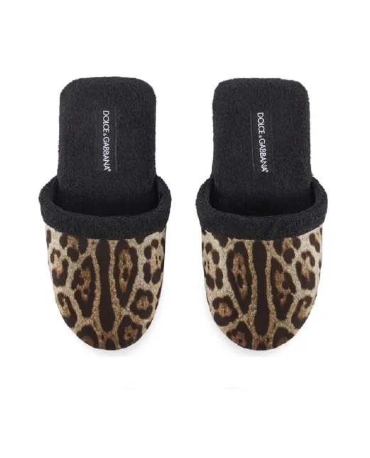 Dolce&Gabbana Тапочки з махрової бавовни - Артикул: TCF001-TCAGW