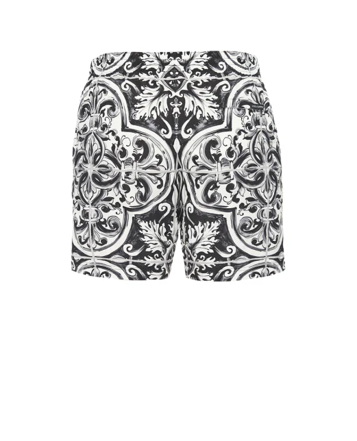 Dolce&Gabbana Пляжні боксери середньої довжини - Артикул: M4A13T-FIM6J