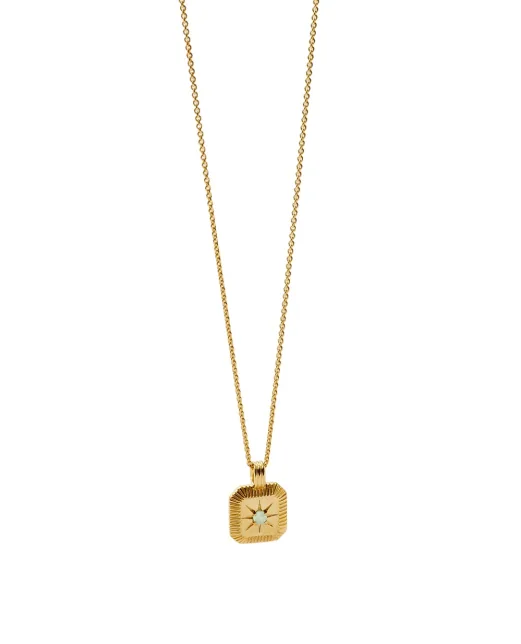 Missoma Кулон-підвіска з каменем - Артикул: BSH-G-N1-CH2-AQ