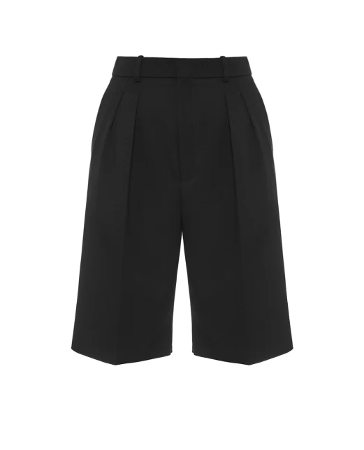 Saint Laurent Вовняні шорти-бермуди - Артикул: 832489-Y7E63